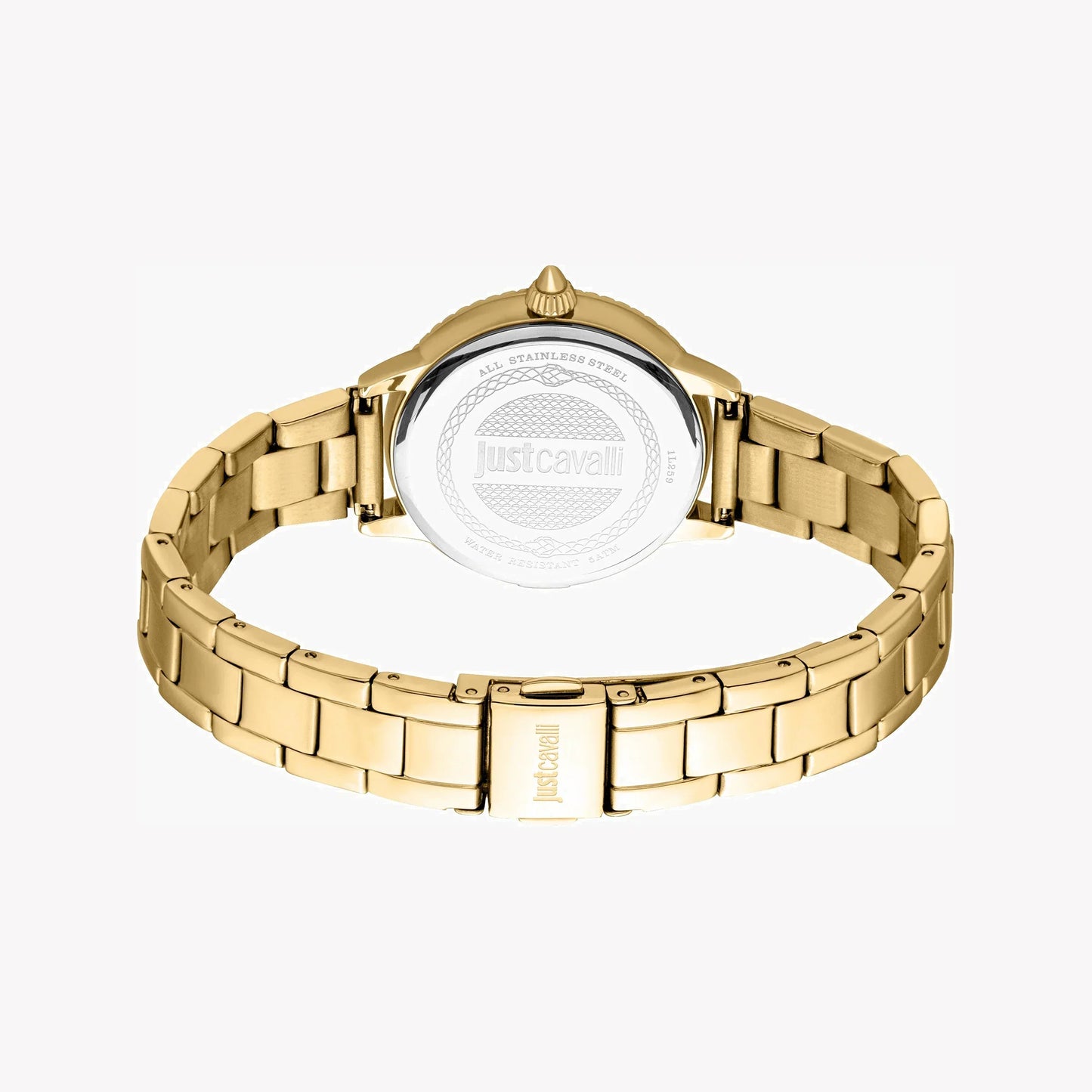 Just Cavalli Women's Gold Stainless Steel Watch, Turquoise Dial | Jc1l259m0065