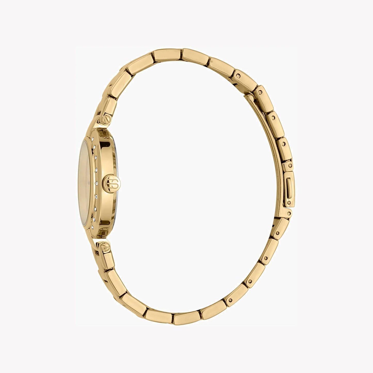 Esprit Women's Gold Stainless Steel Watch, Champagne Dial | Es1l046m0085