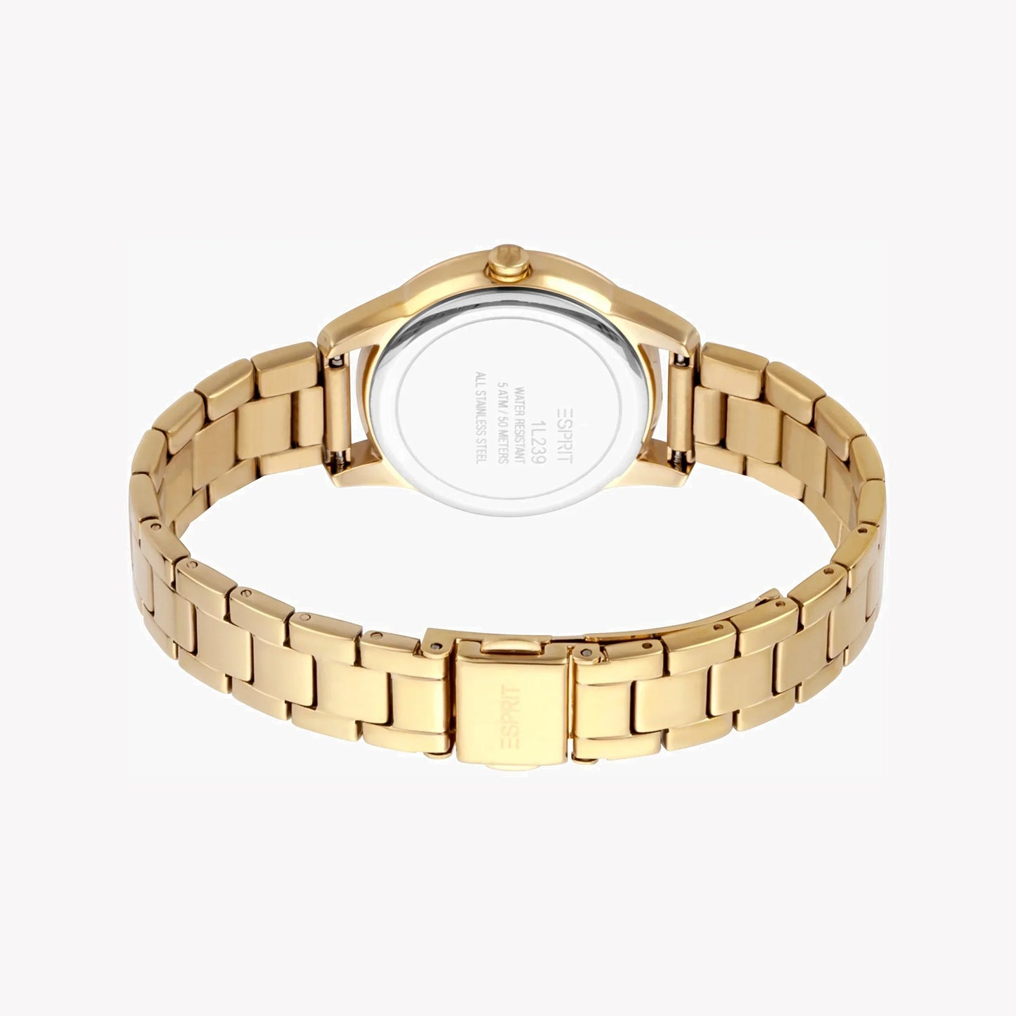 Esprit Women's Gold Stainless Steel Watch, Champagne Dial | Es1l140m0015